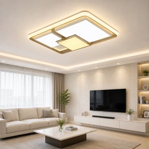 LED킹덤거실등 200W LED 거실조명 직부등 초고광량 모던 사각 인테리어조명