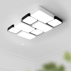 블록 철판 사각 거실등 직부 LED 150W 모던 조명