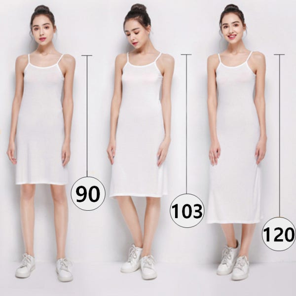 모달 인견 슬립 이너 원피스 속치마 여성 롱슬립 웨어