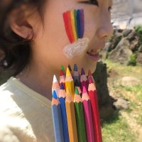 올리푸 페이스페인팅 물감 색연필타입 얼굴낙서펜 페이스데코 할로윈 이벤트 어린이집 유치원