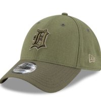 MLB 뉴에라 디트로이트 모자 Olive Army 39THIRTY Flex Hat