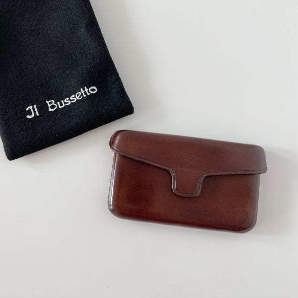 일부세토 마그네틱 카드지갑 il bussetto leather card holder