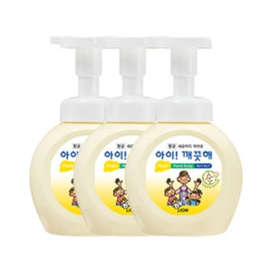 아이깨끗해 항균폼핸드솝 레몬향 모이스처라이징 청포도향 순 250ml X3개