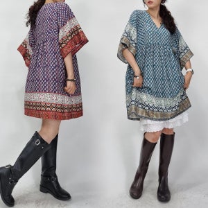 가오리핏 원피스 66-99 빅사이즈 여성 루즈한 박시 롱티 신컬러 여리여리 팔뚝몸매커버