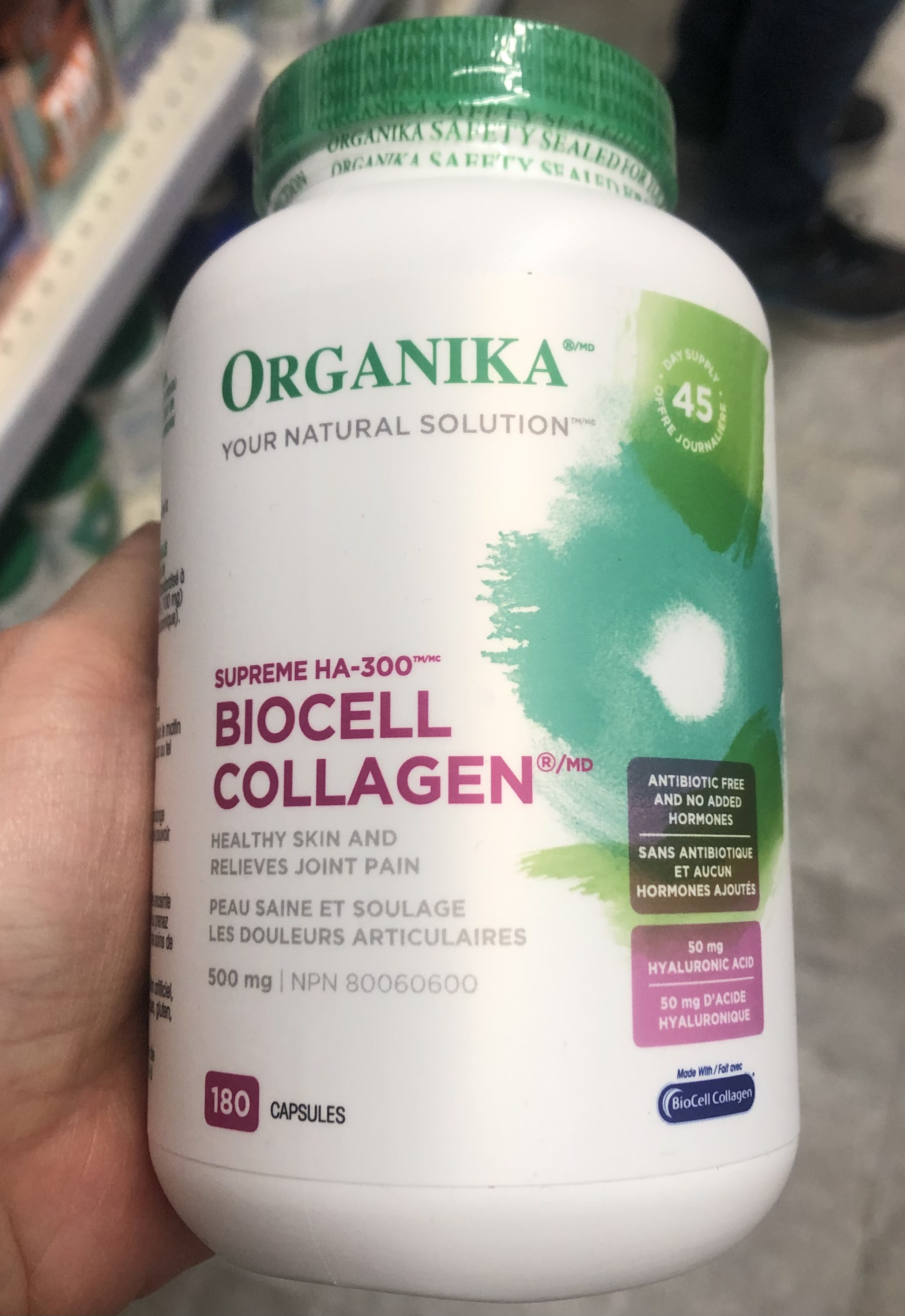 <b>오가니카</b> 바이오셀 콜라겐 180정