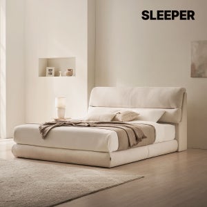 슬립퍼 도스 쿠션형 패브릭침대 저상형 호텔침대 프레임 라지킹 LK