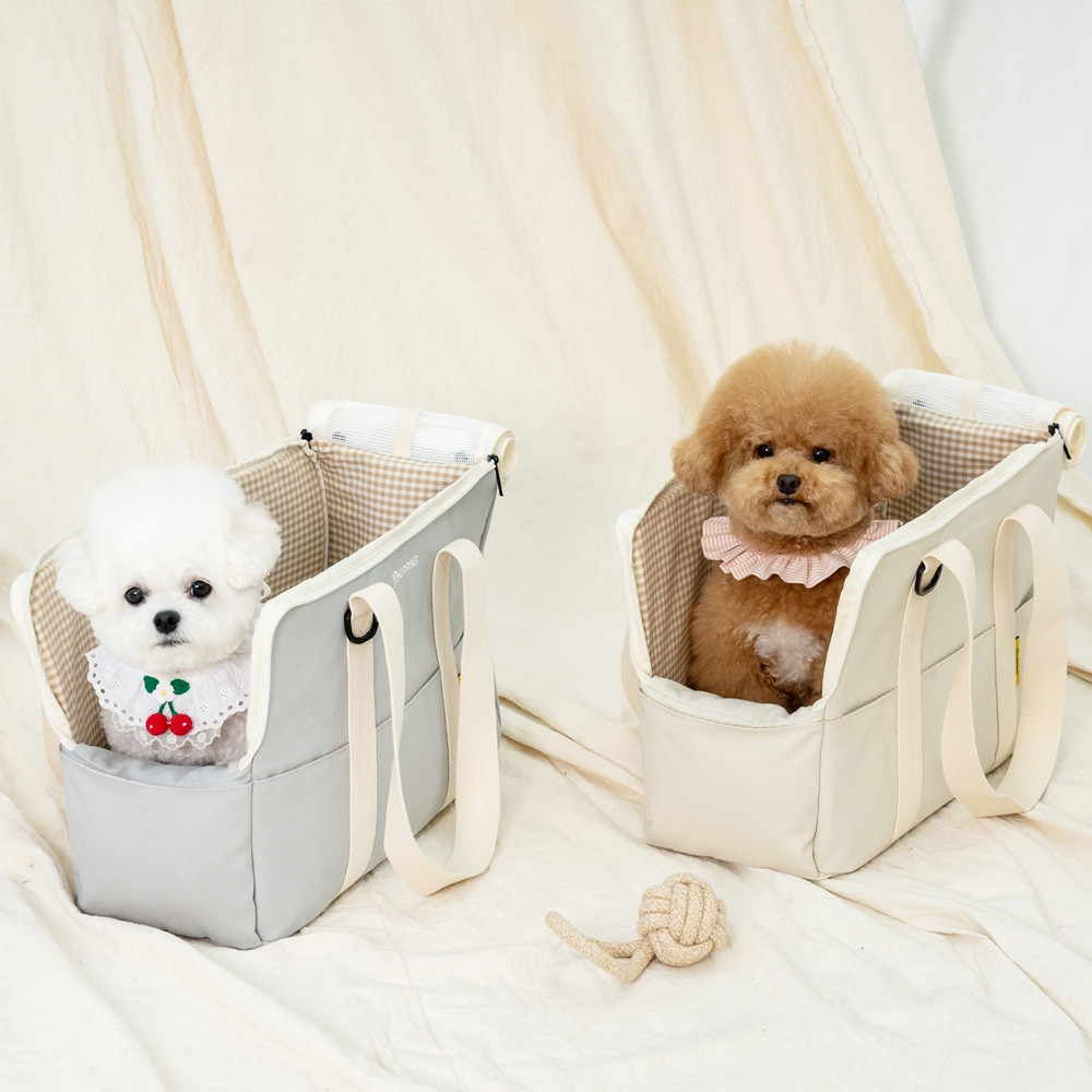 퍼핑 강아지 이동가방 고양이 이동장 애견 캐리어 슬링백 산책 기내용가방