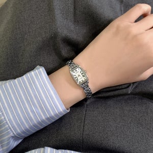 가이거 여성 메탈 손목 시계 미니 스퀘어 데일리 GE1234