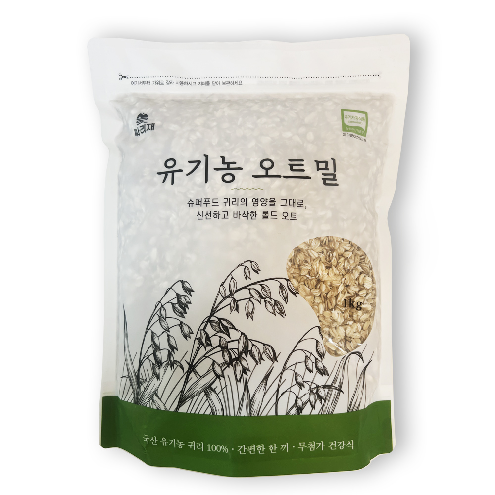 싸리재 유기농 오트밀 국산 100% 롤드오트