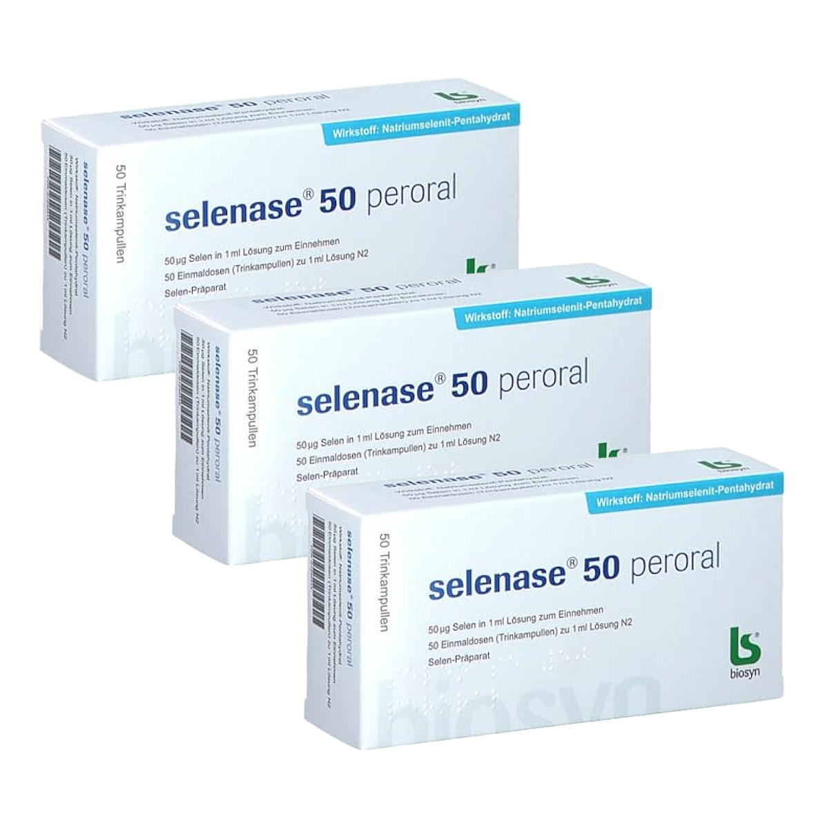 비오신 <b>셀레늄</b> 셀레나제 퍼오랄 50액상 3박스 독일 Biosyn Selenase