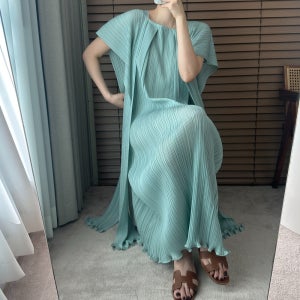 하이퀄리티 플리츠 스퀘어넥 프릴 드레시 롱원피스 5color