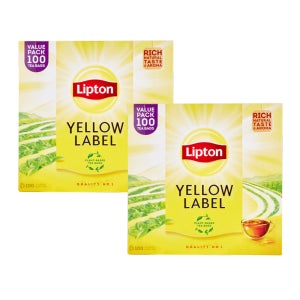 립톤 핫티 블랙 옐로우 라벨 (2g x 100개입) 2개