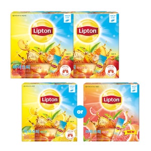 립톤 아이스티 스틱 복숭아 14g x 40개입 2개 + 자몽or레몬(택1) 14g x 40개입 1개