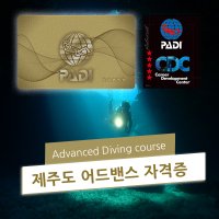 제주도 어드밴스 스쿠버다이빙 PADI 자격증 강습 스쿠버인제주