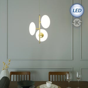 식탁조명 [오스람 LED] LED 베리베리 3등 펜던트 30W 골드 (4000K 아이보리빛)