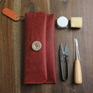 일로레더 필통 DIY 키트 가죽공예 동영상 패키지