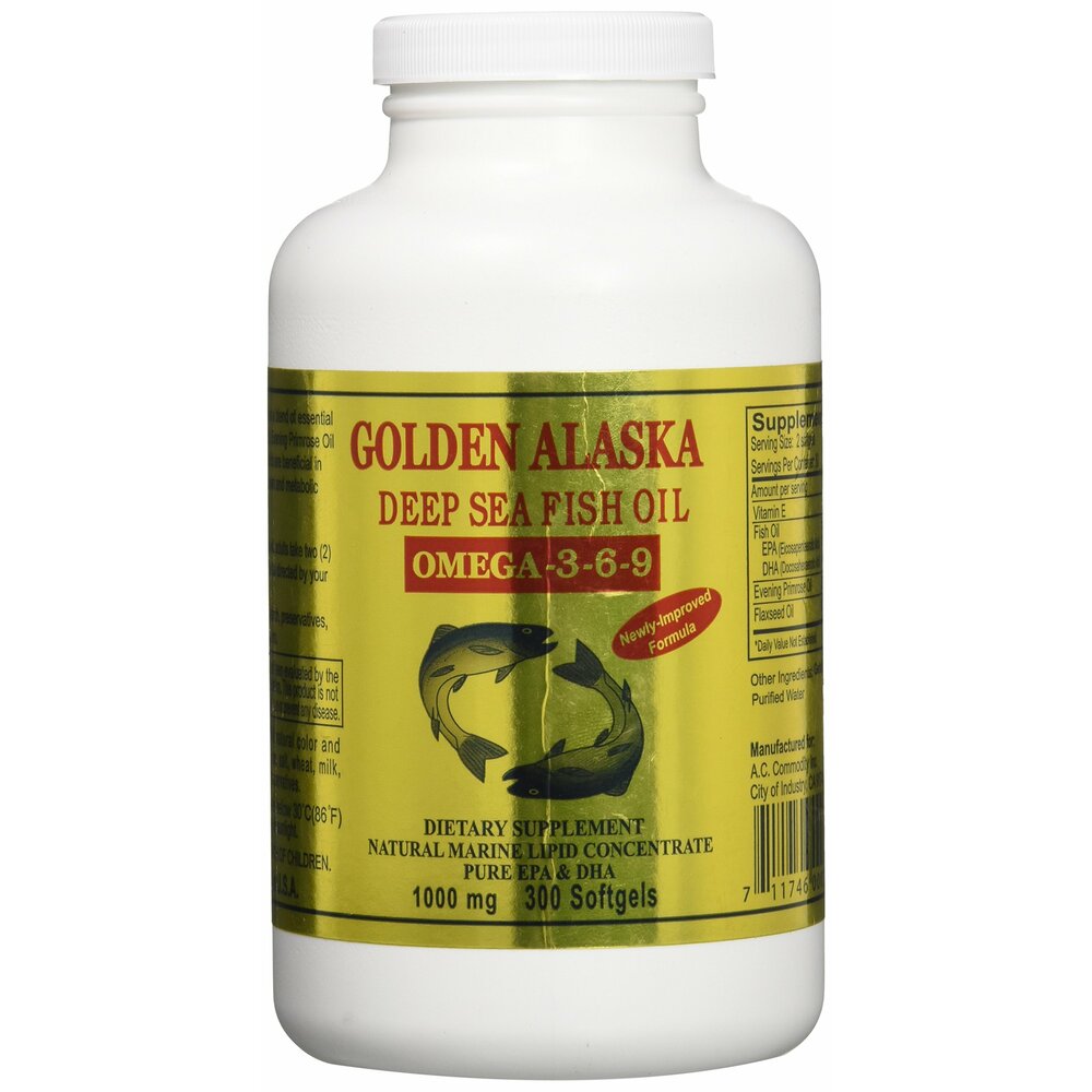 Golden Alaska 골든알래스카 심해 <b>오메가3</b> <b>6</b> <b>9</b> 피쉬오일 1000mg 300정