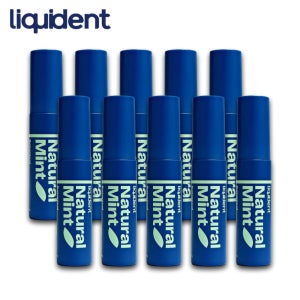 리퀴덴트 입냄새제거 무알콜 구강스프레이 구취제거 구강청결제 휴대용가글 10ml, 10개