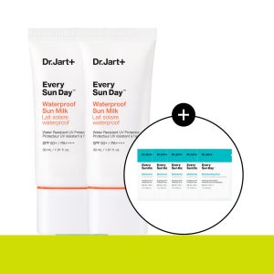 [1+1,스웨트프루프선크림] 닥터자르트 에브리 선 데이 워터프루프 선 밀크 30ml (SPF50+,PA++++) (+선크림1mlx5)