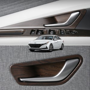 아반떼 CN7 튜닝 차량 용품 도어캐치 우드