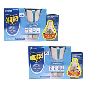 에프킬라 스마트 리퀴드 훈증기 2개 리필 무향 4개 전자 모기약 모기향