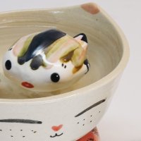 물에 뜨는 도자기 고양이장난감 둥둥도자물고기(특대)/ 디자인특허