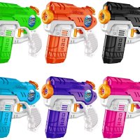 여름철 야외용 물놀이용 대형 워터건 물총 6개 세트 Water Soaker Blaster