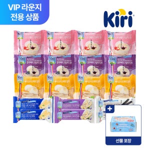[라운지 전용상품 / 선물포장] 끼리 디저트 (찰떡,리얼스틱) 선물세트 1 / 크림치즈 디저트 홈카페 사무실 어린이 아이 간식 모찌 떡 케익