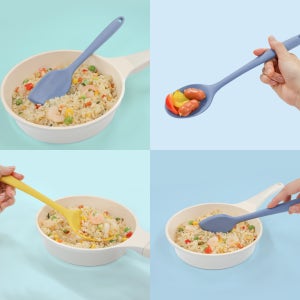 홍스파파 실리콘 이유식 조리도구 스파츌라 소 스파츌라 대 멀티스푼