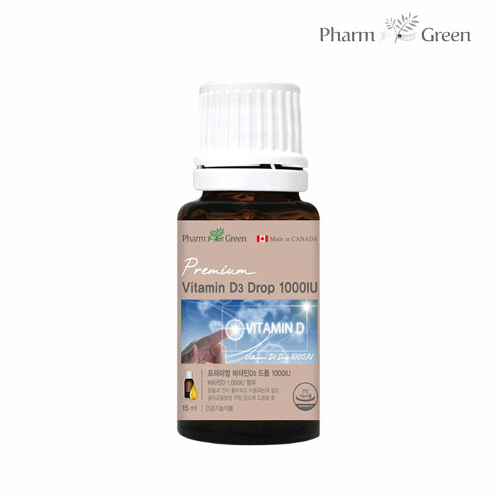 <b>팜그린</b> 프리미엄 <b>비타민D3</b> 드롭 1000IU 15ml