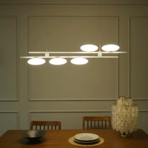 망고베리 5등 화이트 LED일체형 노크 LED인테리어 조명 식탁등 팬던트 30W 주백색