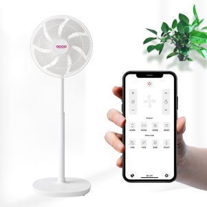 [앱연동 + 리모콘] 무소음 BLDC 입체회전 3D 선풍기 OCP-SD909 J 스탠드형