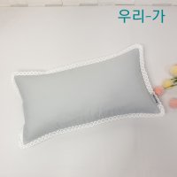 우리가 순면60수 바이오워싱자수 알러지케어 수제 유아 편백 메밀 베개커버2545(커버만)