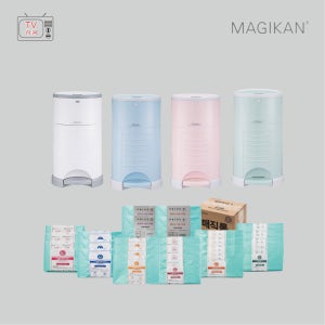 매직캔 휴지통 250 [ 20L / 화이트 민트 블루 핑크]