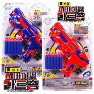 다트총 LED 라이트 서바이벌 스펀지총 흡착 총알 야외 공원 나들이 선물
