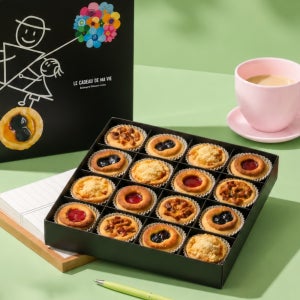 플라워벌룬 타르트 세트 4가지 맛 16개입 480g 파인애플 크럼블 블루베리 애플시나몬 딸기