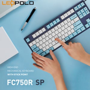 레오폴드 스틱포인트 기계식 키보드 FC750RSP PS 라이트 블루 영문 (소량입고)