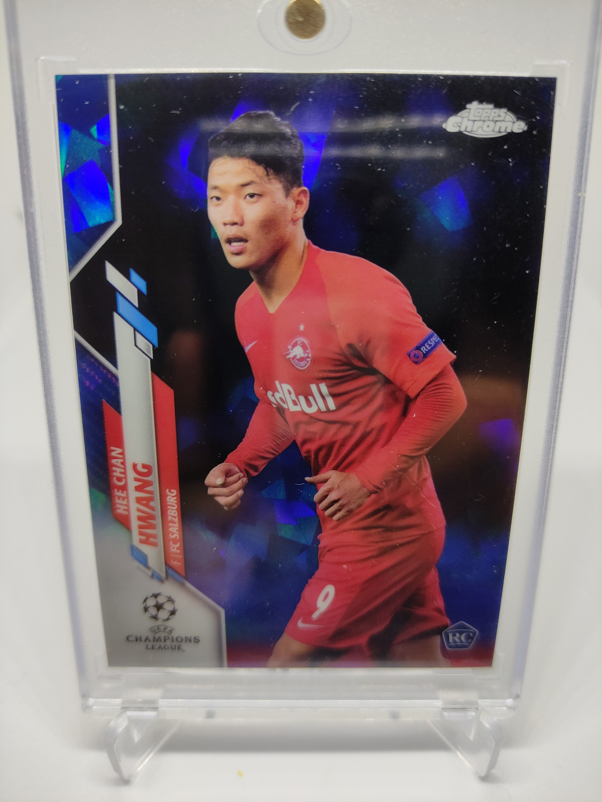2019 Topps Chrome Sapphire 황희찬 44번 RC 루키 황희찬 축구카드