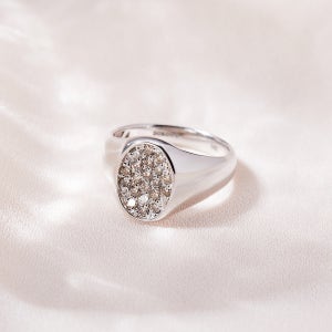 14k 18k 볼륨 오벌 풀셋 애끼반지(다이아몬드)
