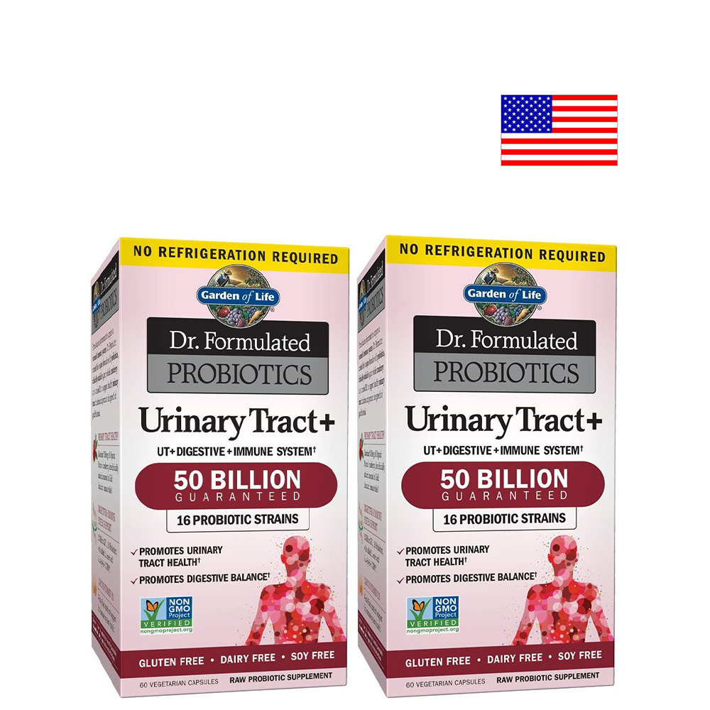 에스이<b>인터내셔널</b> 가든오브라이프 <b>프로바이오틱스</b> Urinary Tract 60캡슐 x 2통