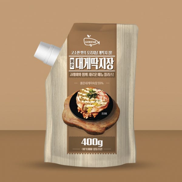 붉은 대게 딱지장 400g 고래미 가니미소 게딱지장 HACCP 홍게장+드라이구성