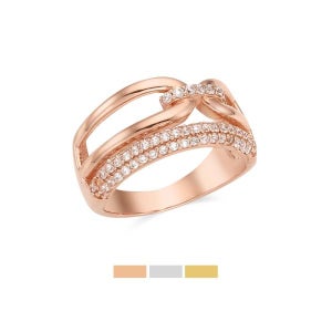 볼륨 링크 레이어드 여성반지 OTRF21501Q