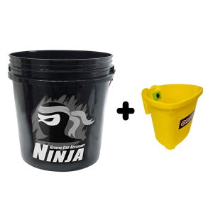 세차 버킷18L(블랙) + 미니 버킷