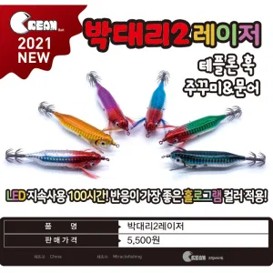박대리2 레이져에기/100시간 테프론쭈꾸미 쭈갑문어