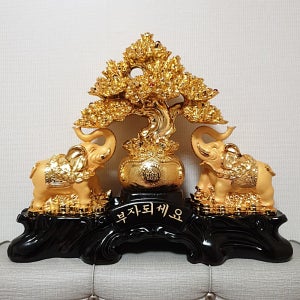 복주머니 돈나무 코끼리장식품 인테리어소품 개업선물 집들이선물