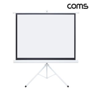 Coms IH012 프로젝터 족자형 스크린 삼각대 60형 이동식 거치대 4:3 비율