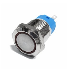 MC16BF-11E 16파이 LED PUSH타입 방수메탈스위치 12V