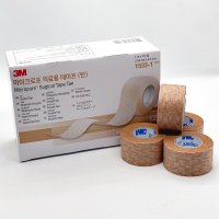 3M 종이반창고 마이크로포어 반창고 의료용테이프 갈색 1533-1