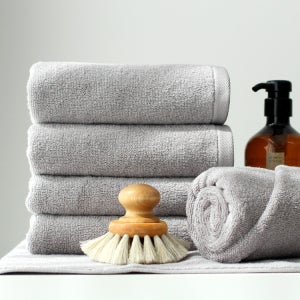 타월톡톡 국내공정 30수 140g 고급수건 그레이 10장