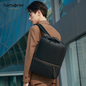 샘소나이트 ERIC 가죽 백팩 직장인 비즈니스 16인치 노트북백팩 가방 BC909101